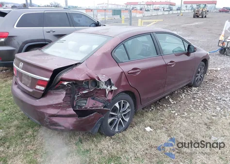 2013 Honda Civic Ex z USA, uszkodzony, nr VIN 2HGFB2F89DH510945